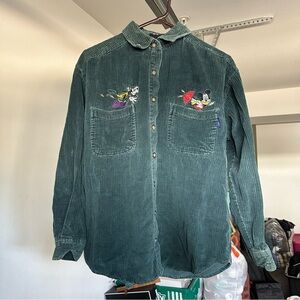 Disney Mickey and Friends L/S Shirt Top Button Up